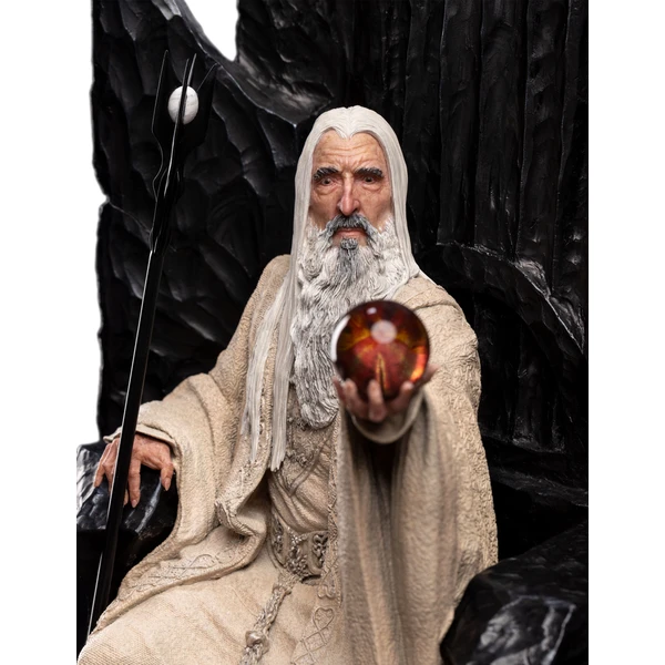 Socha Weta Workshop The Lord Of The Rings Saruman The White On Throne