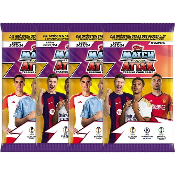 Fotbalové karty Topps UEFA UCL MATCH ATTAX 23 24 Mega Multipack JRC cz