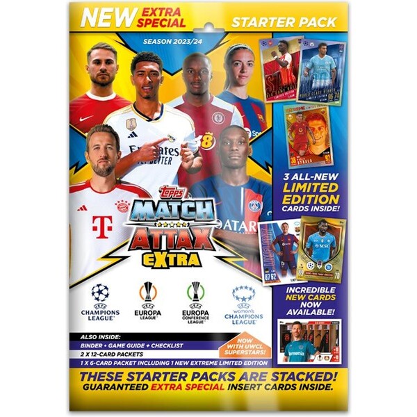 Levně Fotbalové karty Topps Match Attax Extra 23/24 - Starter Pack