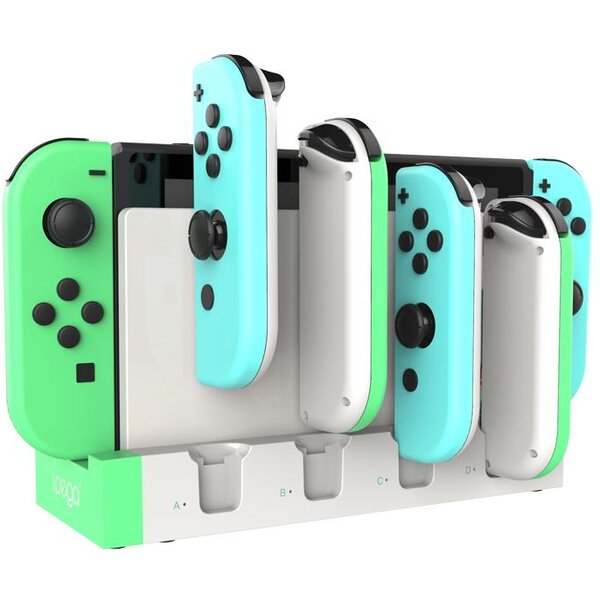 Levně iPega 9186A Charger Dock pro N-Switch a Joy-con White/Green