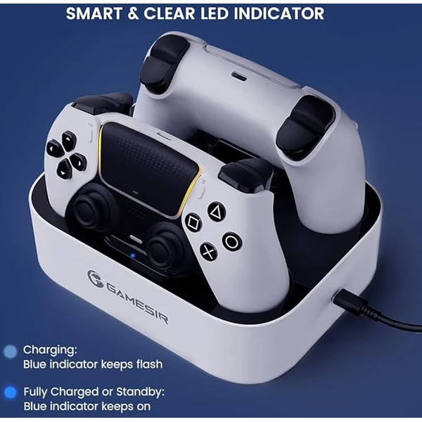 GameSir Dual nabíjecí stanice pro PS5 ovladače - Dokovací stanice - Obrázek 03F4000N01