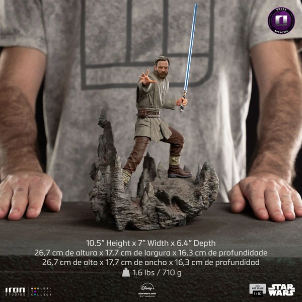 Soška Iron Studios BDS Art Scale 1/10 SW: Obi-Wan Kenobi - Obi-Wan 29,5 cm - Sochy a sošky - Obrázek 06Z9000K01