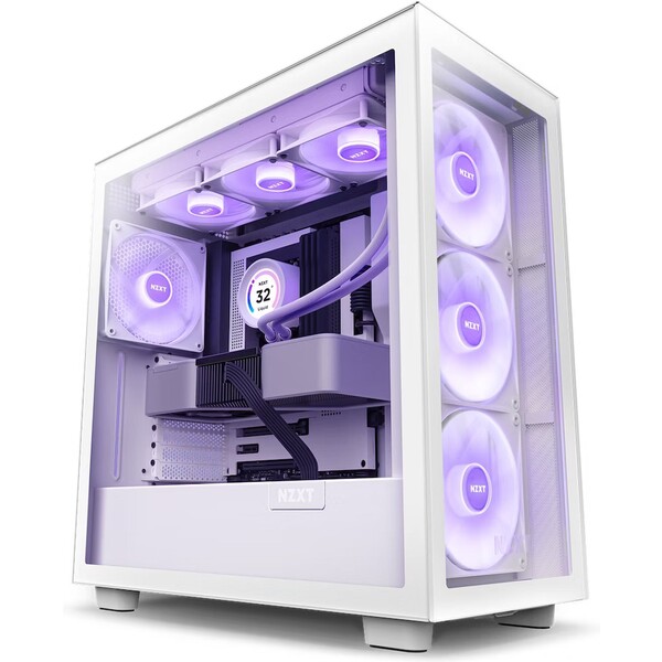 Počítačová skříň NZXT H7 Elite (2023) All White