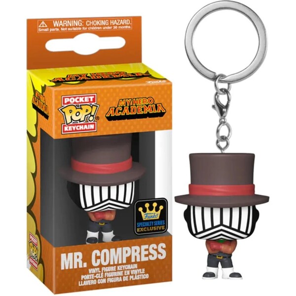 Levně Funko POP! Keychain: MHA - Mr. Compress (Hideout)