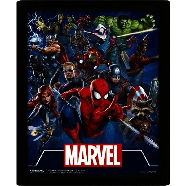 3D Obraz v rámu - Marvel - Obrazy - Obrázek 0ENJ100201