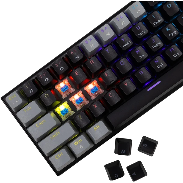 White Shark WAKIZASHI 2 herní mechanická klávesnice (US) (BLUE switch) černošedá - Klávesnice - Obrázek 11RB000K01