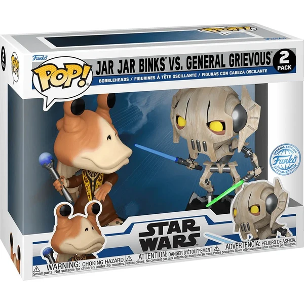 Funko POP! SW: The Clone Wars - Jar Jar Binks vs. General Grievous 2pack (2 figurky) - Funko POP! - Obrázek 13RA000J01