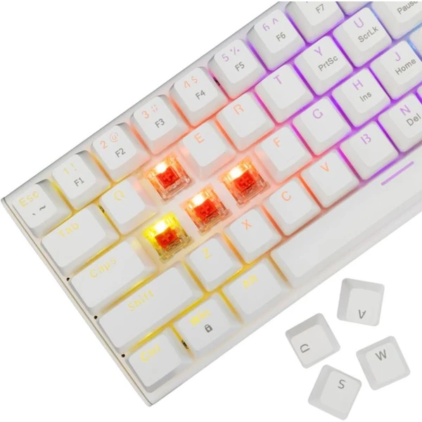 White Shark WAKIZASHI 2 herní mechanická klávesnice (US) (RED switch) bílá - Klávesnice - Obrázek 14MD000J01