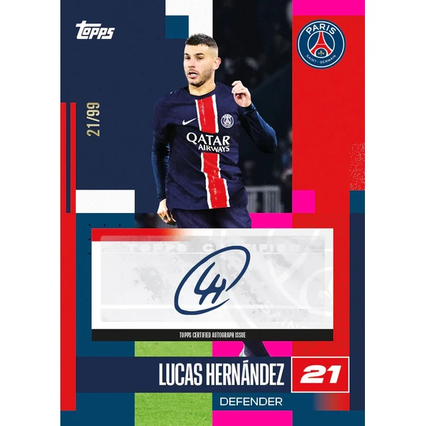 Topps fotbalové karty PSG 2024/25 Team Set - Fotbalové karty - Obrázek 14MF000J01
