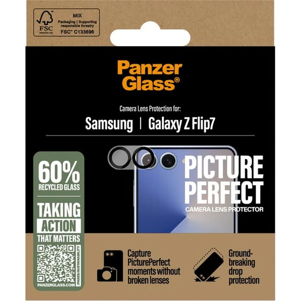 PanzerGlass® Hoops™ kroužky pro čočky fotoaparátu Samsung Galaxy Z Flip7 čiré - Ochranné folie a skla - Obrázek 15SE000K01