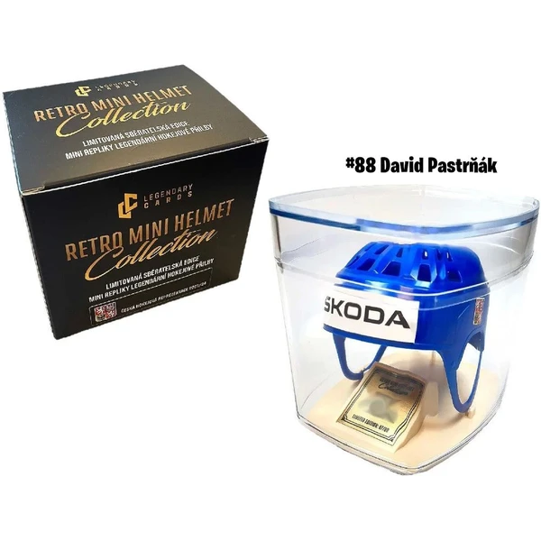 Replika Retro Mini Helmet - David Pastrňák #88 (limitovaná edice /99) - Repliky - Hlavní obrázek