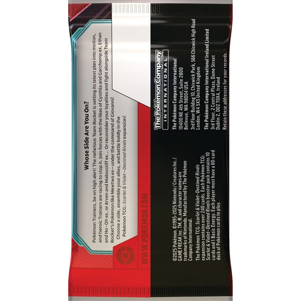 Pokémon TCG: SV10 Destined Rivals - Booster - Pokémon karty - Obrázek 198F000J01