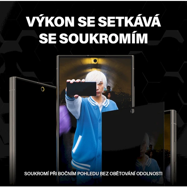 PanzerGlass Privacy Samsung Galaxy S24 Ultra s instalačním rámečkem - Ochranné folie a skla - Obrázek 1Q51000P01
