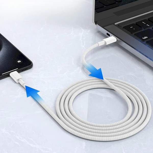 Cubenest Braided USB-C/USB-C napájecí kabel 60W 1m barevné 4ks - Kabely a redukce - Obrázek 1SD5000O01