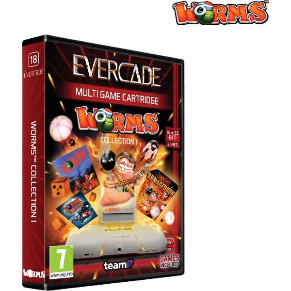 Levně Home Console Cartridge 18. Worms Collection 1 (Evercade)