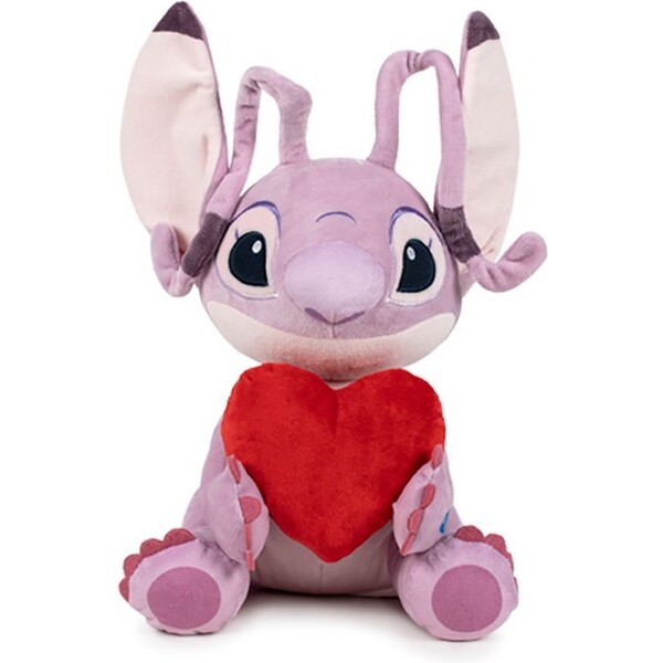 Plyšák Lilo & Stitch - Angel sitting with Heart 30 cm (se zvukem)