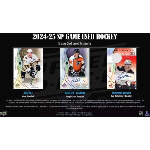 2024-25 Upper Deck SP Game Used Hockey Hobby Box - Hokejové karty - Obrázek 227F000J01