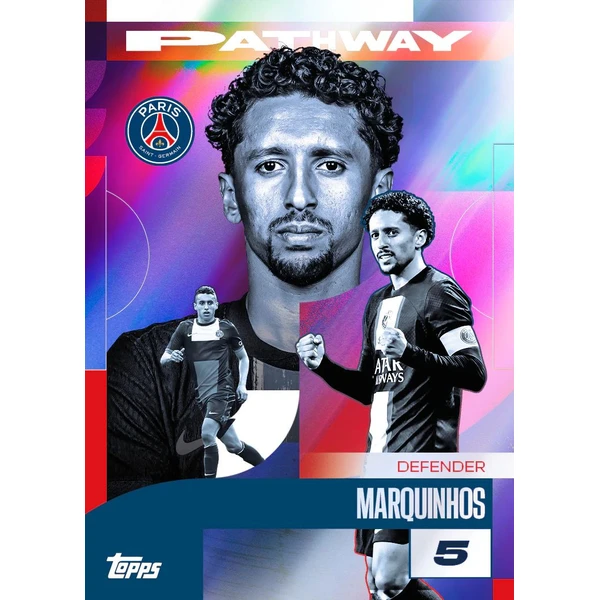 Topps fotbalové karty PSG 2024/25 Team Set - Fotbalové karty - Obrázek 24MF000J01