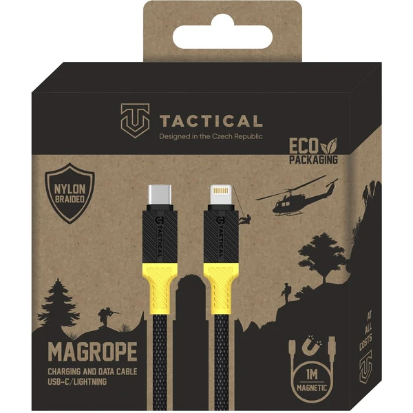 Tactical MagRope USB-C/Lightning magnetický napájecí kabel 1m černožlutý - Kabely a redukce - Obrázek 28ae705410a040b2a7e3004a78814e45