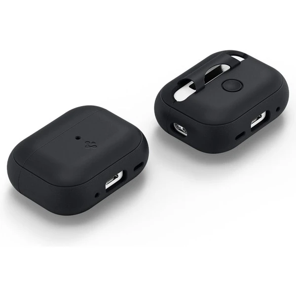Spigen Silicone Fit pouzdro s poutkem Apple AirPods Pro (2nd Gen) černé/limetkové - Pouzdra - Obrázek 29C5000L01