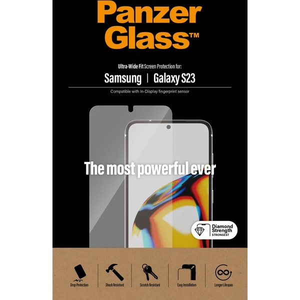 PanzerGlass™ Ultra-Wide Fit Samsung Galaxy S23/S22 (celolepené s funkčním otiskem prstů) - Ochranné folie a skla - Obrázek 2AS1G00101