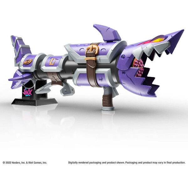 Levně Replika zbraně League of Legends: NERF LMTD - Jinx Fishbones Blaster 93 cm
