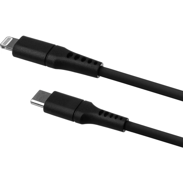 FIXED Liquid silicone USB-C/Lightning napájecí kabel 60W 1,2m černý - Kabely a redukce - Obrázek 2HS1000601