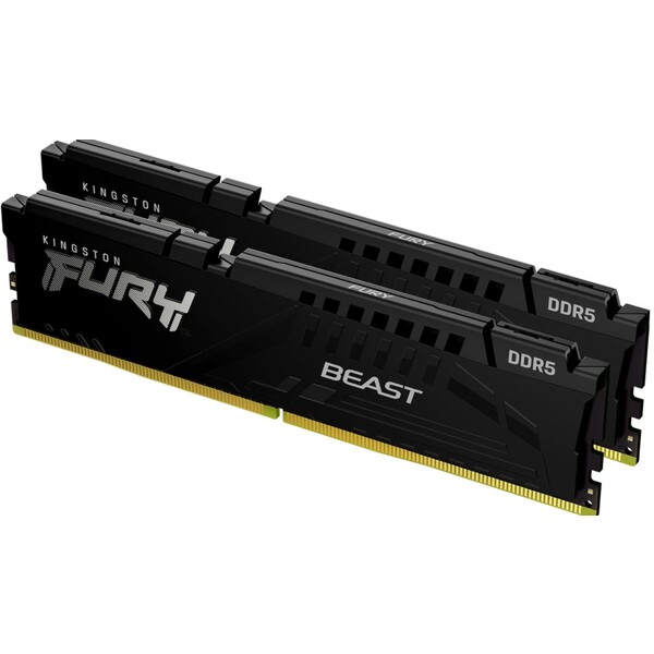 Levně Kingston Fury Beast 16GB 6000MHz CL40 DDR5 DIMM (2x8) Black