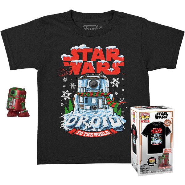 Levně Funko Pocket POP! & Tee: Star Wars -Holiday R2D2 (MT) M (dětské)