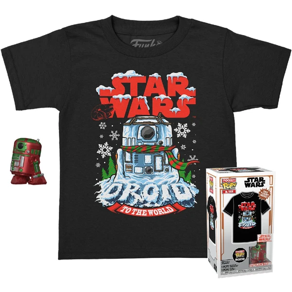 Funko Pocket POP! & Tee: Star Wars -Holiday R2D2 (MT) M (dětské) - Dárkové sety - Hlavní obrázek