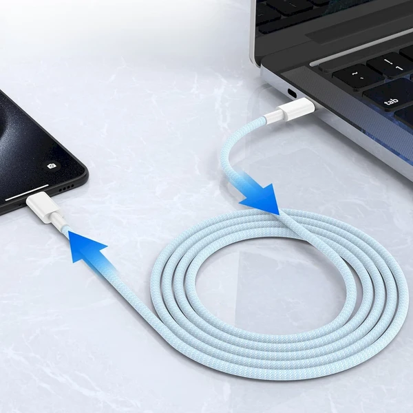Cubenest Braided USB-C/USB-C napájecí kabel 60W 1m barevné 4ks - Kabely a redukce - Obrázek 2SD5000O01