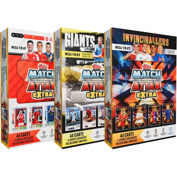 Fotbalové karty Topps 2025 UCC MA Extra - Mega tin - Fotbalové karty - Hlavní obrázek