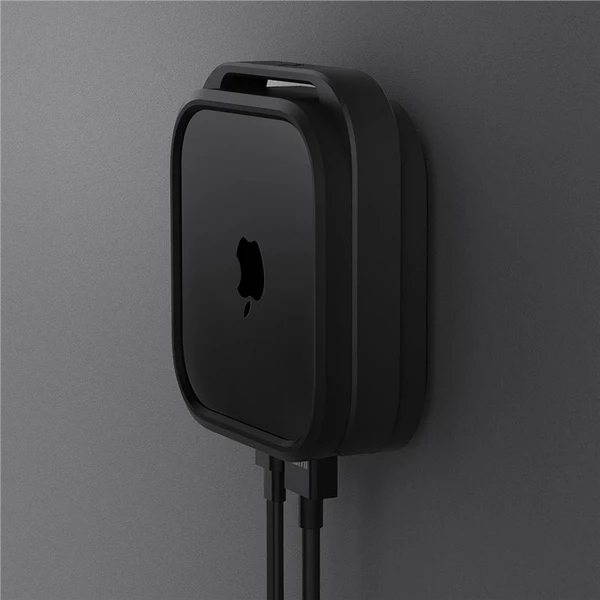 Spigen Silicone Fit Mount silikonový držák pro Apple TV 4K 3th Gen (2022) černý - Držáky - Obrázek 315e5904c5034867bbbc0d3e1773d6e6