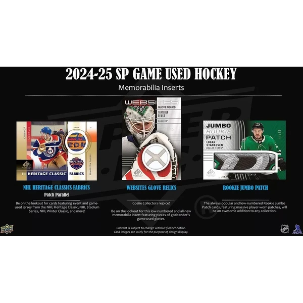 2024-25 Upper Deck SP Game Used Hockey Hobby Box - Hokejové karty - Obrázek 327F000J01