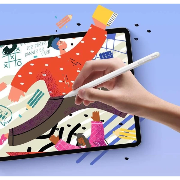 Baseus Smooth Writing 2 stylus s LED indikátory stavu baterie bílý - Stylusy - Obrázek 34UF000P01