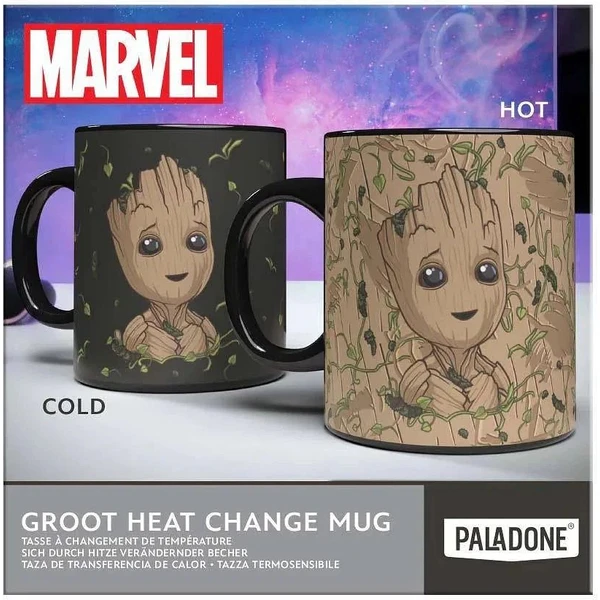 Hrnek Marvel - Groot 300ml (měnící se motiv) - Hrnky - Obrázek 3554G00101