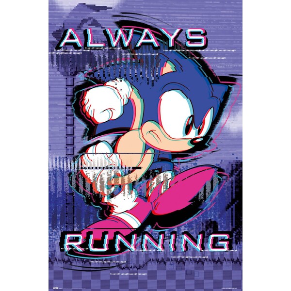 Levně Plakát Sonic the Hedgehog - Always Runnig (150)