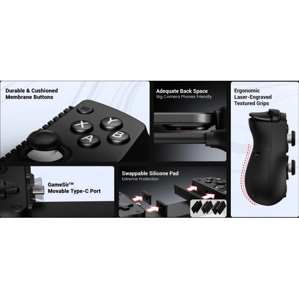 GameSir X5 Lite mobilní herní ovladač černý - Herní ovladače - Obrázek 393fa04aea7343d784976c34336ffeaf
