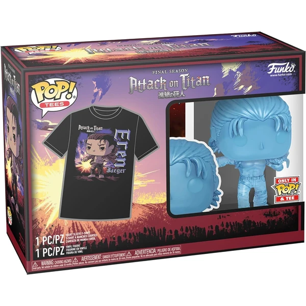 Funko POP! & Tee: Attack on Titan S5 - Eren w/ Marks S - Dárkové sety - Obrázek 3DC8000N01