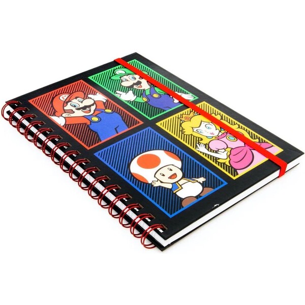Levně Blok A5 kroužkový Super Mario - Characters