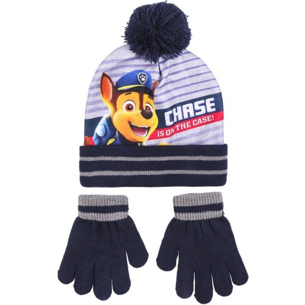 Zimní set dětský čepice a rukavice - Paw Patrol - Chase