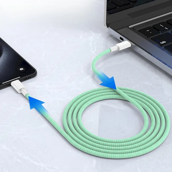 Cubenest Braided USB-C/USB-C napájecí kabel 60W 1m barevné 4ks - Kabely a redukce - Obrázek 3SD5000O01