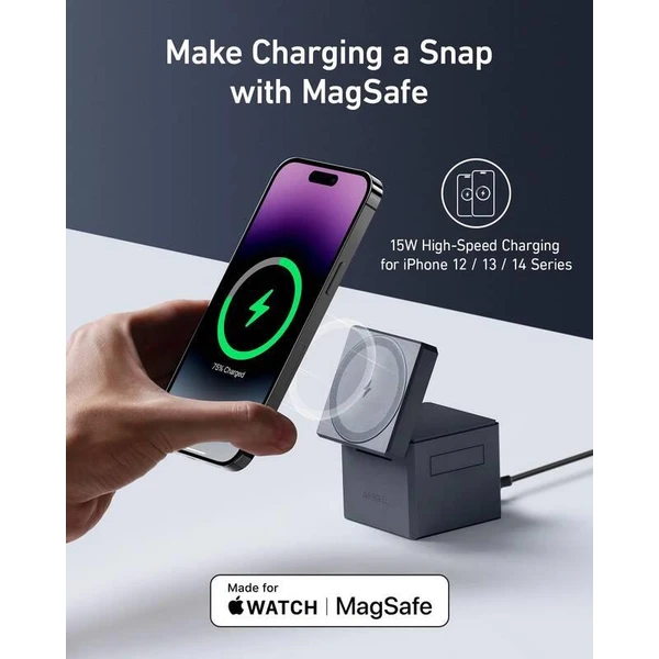 Anker Cube 3v1 MagSafe nabíječka (30W) černá - Nabíječky - Obrázek 3a919c170c2b4a7bb37469db7b769d26