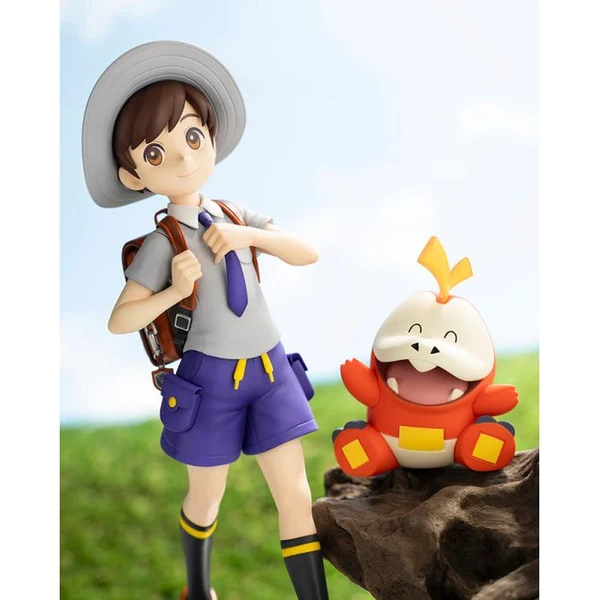 Soška Kotobukiya Pokemon - Florian & Fuecoco 20 cm - Sochy a sošky - Obrázek 40JB000K01