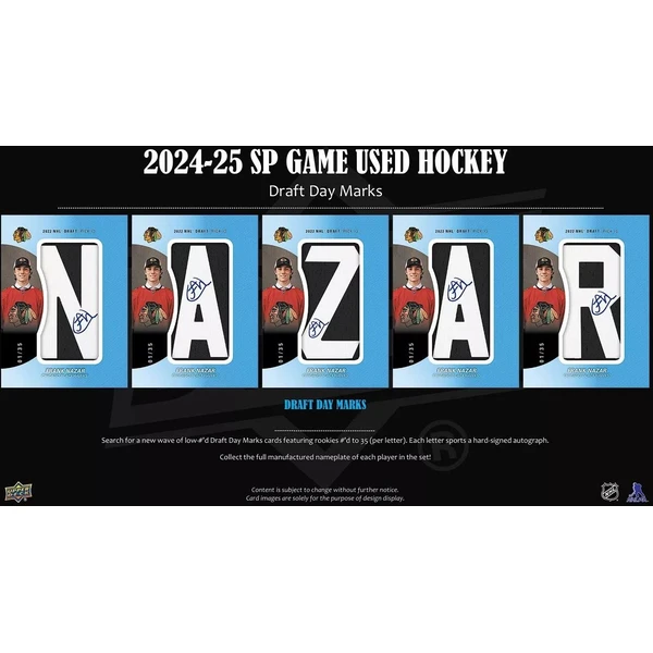 2024-25 Upper Deck SP Game Used Hockey Hobby Box - Hokejové karty - Obrázek 427F000J01