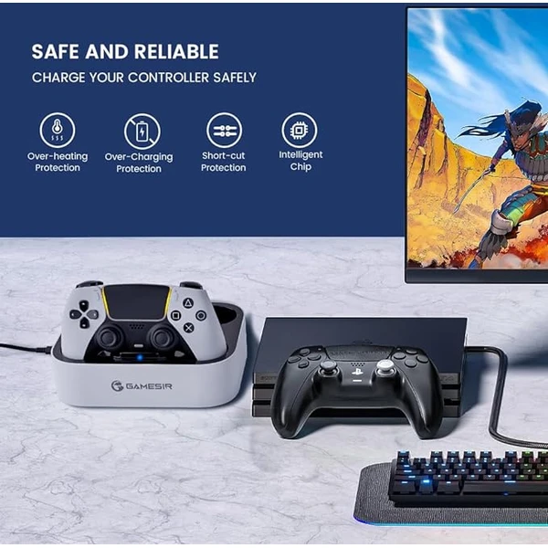 GameSir Dual nabíjecí stanice pro PS5 ovladače - Dokovací stanice - Obrázek 43F4000N01