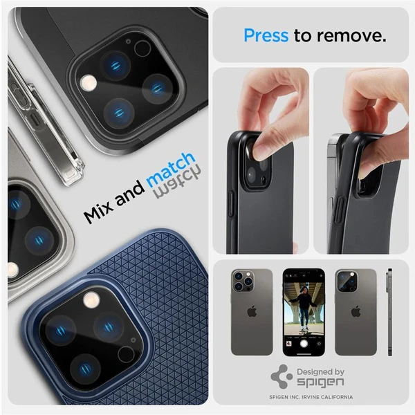 Spigen Glass tR Optik 2 Pack skla iPhone 16 Pro/16 Pro Max/15 Pro/15 Pro Max/14 Pro/14 Pro Max černá - Ochranné folie a skla - Obrázek 4419000601