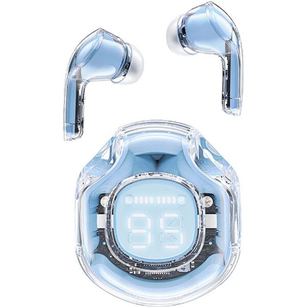 Levně Acefast T8 Crystal Bluetooth sluchátka do uší modrá