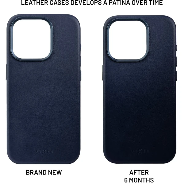 FIXED MagLeather kožený kryt s MagSafe Apple iPhone 16 modrý - Pouzdra - Obrázek 4505cffebd054f92b4f0c2d0e2373fa8