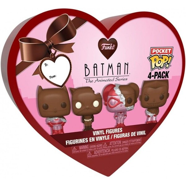 Levně Funko Pocket POP! DC Comics Valentine 2024 Chocolate (4 figurky)